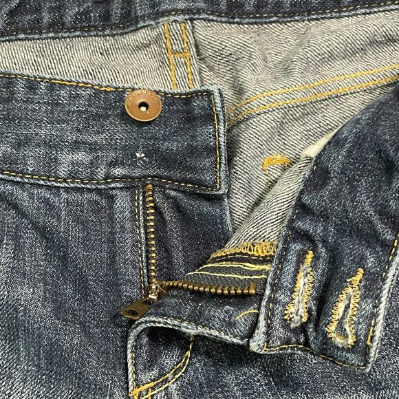 Abercrombie and Fitch Womens Jeans Size 4 Distressed Capri Blue Jeans Dark Wash - Picture 7 of 12